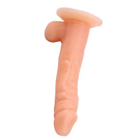 Фалоімітатор на присосці з мошонкою Chisa Real Touch XXX, бежевий