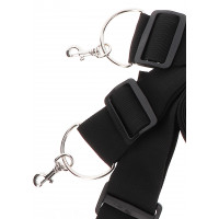 Фиксаторы на кровать с карабинами. черные Bed Restraints Taboom