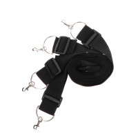 Фиксаторы на кровать с карабинами. черные Bed Restraints Taboom