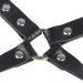 Гартери з наручниками Star Night Sexy Bondage з екошкіри, чорні, One Size