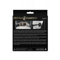 Кляп с шариком NS Novelties FETISH & FASHION Janice на регулируемом ремешке, черный