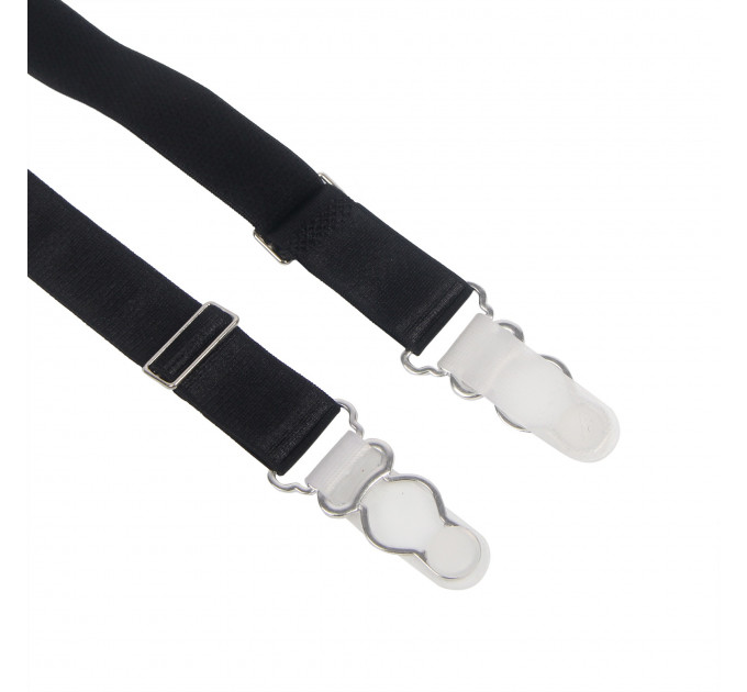 Комплект пояс для панчіх з трусиками StarNight, чорний, S