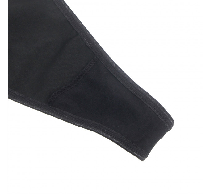 Комплект пояс для панчіх з трусиками StarNight, чорний, S