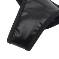 Комплект пояс для панчіх з трусиками StarNight, чорний, S