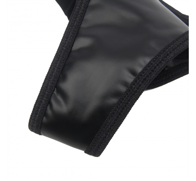 Комплект пояс для панчіх з трусиками StarNight, чорний, S