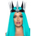 Корона с острыми зубцами Leg Avenu Faux leather spiked crown O/S