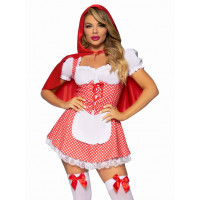 Костюм Красной Шапочки М Leg Avenue Fairytale Miss Red, 2 предмета, красный