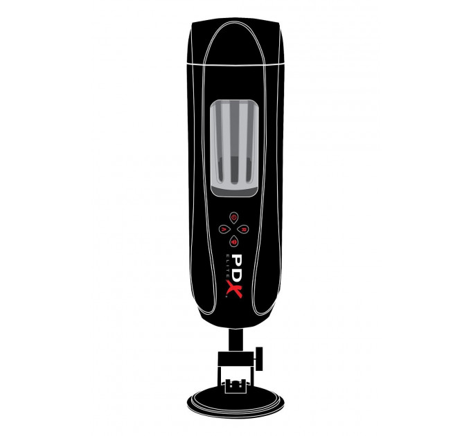 Мастурбатор с вибро Pipedream PDX Elite Ultimate Milker 2 черный, 27 см