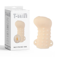 Мастурбатор Вагина Chisa T-Skin Milf Stroke-HER с петлями под пальцы, телесный