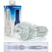 Мастурбатор в колбе с внутренним рельефом Fleshlight GO Torque Ice, прозрачный