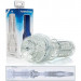 Мастурбатор в колбе с внутренним рельефом Fleshlight GO Torque Ice, прозрачный