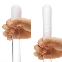 Мини мастурбатор нереалистичный Tenga Pocket Spark Beads, с рельефом, белый