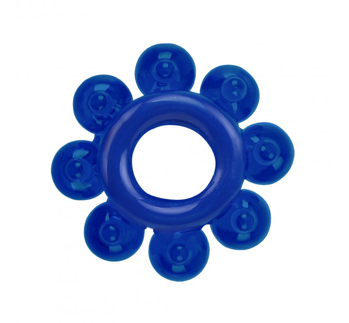 Набор эрекционных колец Chisa GK Power Cock Rings с разными структурами, синие