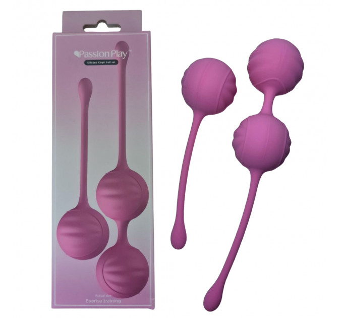 Набор вагинальных шариков Passion Play для упражнений Кегеля, розовые, 2 шт