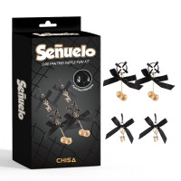 Набор зажимов на соски Chisa Senuelo Lure Fantasy Nipple Play, золотистый