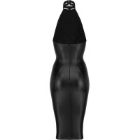 Платье с чокером Noir Handmade F160 из винила, черное, XL