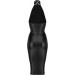 Платье с чокером Noir Handmade F160 из винила, черное, XL