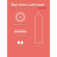 Презервативы безлатексные Skyn Extra Lubricated, с дополнительной смазкой, (цена за пачку, 10 шт.)