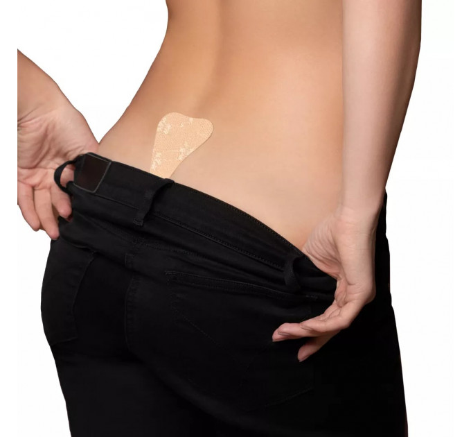 Самоклеющиеся трусики Bye Bra с кружевом, бежевые, One Size