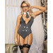 Сексуальний костюм секретарки S/M Sunspice, чорний, 5 предметів