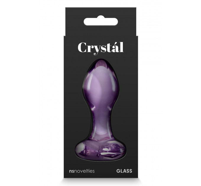 Скляна пробка NS Novelties CRYSTAL HEART PURPLE
