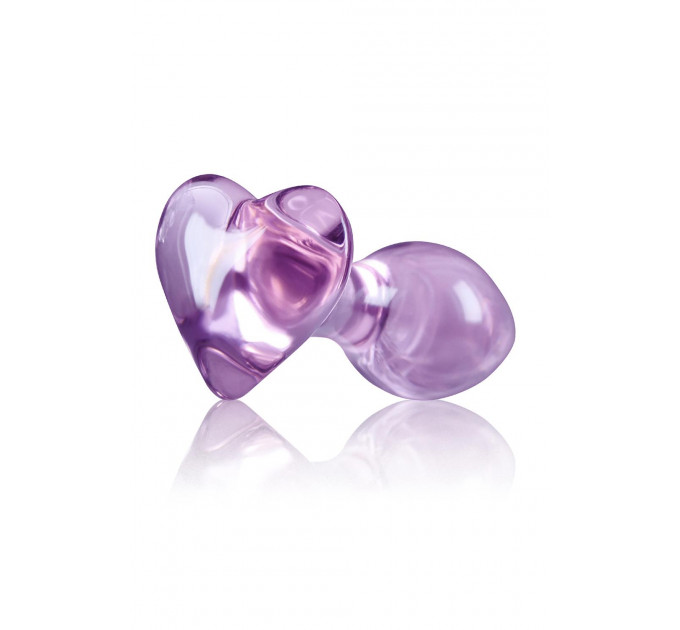 Скляна пробка NS Novelties CRYSTAL HEART PURPLE
