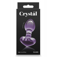 Скляна пробка NS Novelties CRYSTAL HEART PURPLE