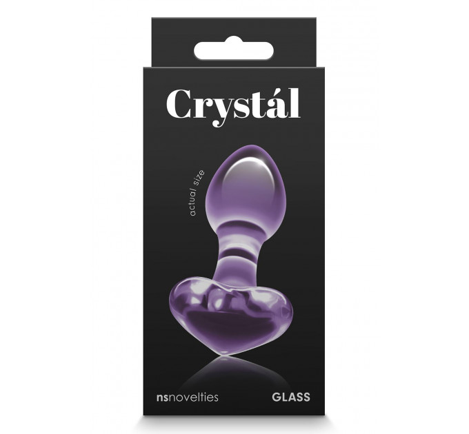 Скляна пробка NS Novelties CRYSTAL HEART PURPLE