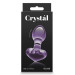 Скляна пробка NS Novelties CRYSTAL HEART PURPLE