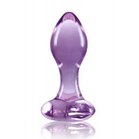 Стеклянная пробка NS Novelties CRYSTAL HEART PURPLE