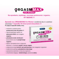 Таблетки ORGASM MAX оргазм и либидо женщин, (цена за упаковку,2 капсулы)