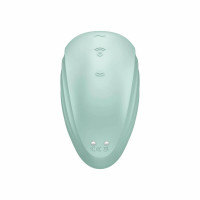 Вакуумный клиторальный стимулятор с вибрацией Satisfyer Pearl Diver мятный