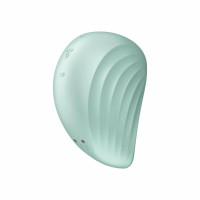 Вакуумный клиторальный стимулятор с вибрацией Satisfyer Pearl Diver мятный