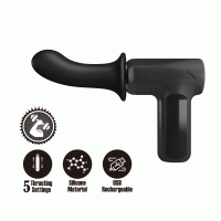 Вибромассажер пистолет Dj Doctor Massage Gun черный, 12.1 х 3.8 см