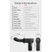 Вибромассажер пистолет Dj Doctor Massage Gun черный, 12.1 х 3.8 см