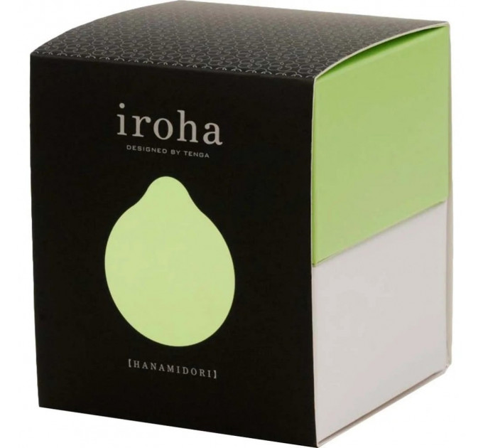 Вибратор для клитора Iroha Midori Tenga, медицинский силикон, зеленый