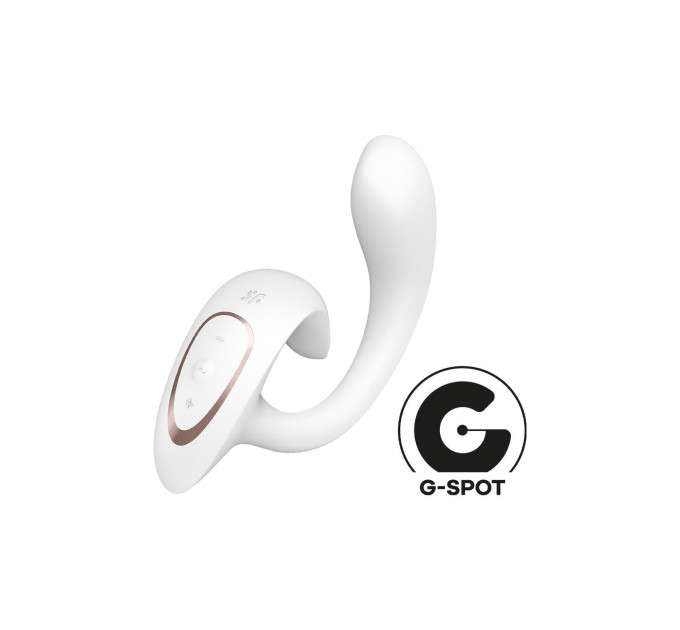 Вибратор двойной стимуляции Satisfyer G for Goddess 1 точки G и клитора, белый