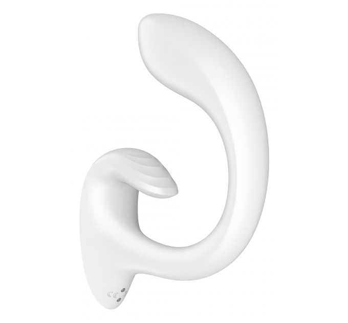 Вибратор двойной стимуляции Satisfyer G for Goddess 1 точки G и клитора, белый