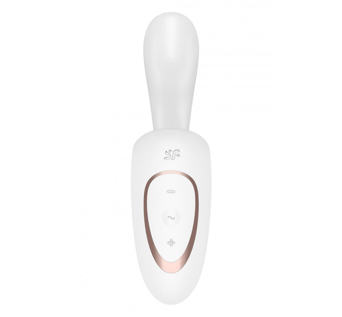 Вибратор двойной стимуляции Satisfyer G for Goddess 1 точки G и клитора, белый