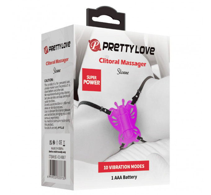 Вибратор клиторальный в трусики бабочка Pretty Love