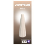 Вібратор-конус рельєфний Sweet Em, 10 режимів, бежевий, 12.8 х 3.8 см