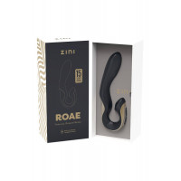 Вибратор-кролик Zini Roae черно-золотой, 19.5 х 3.5 см