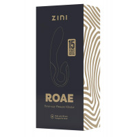 Вибратор-кролик Zini Roae черно-золотой, 19.5 х 3.5 см