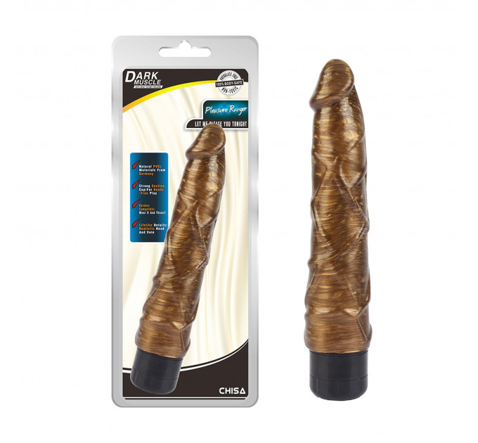 Вибратор реалистичный Chisa DarkMuscle Pleasure Ranger, золотистый