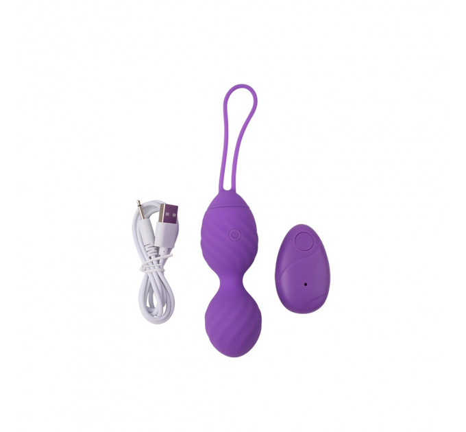 Виброяйцо с пультом управления Chisa M-Mello Ridged Vibrating Bullet, фиолетовый