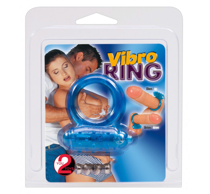 Віброкільце силіконове You2Toys Vibro Ring синє