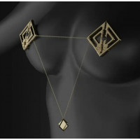 Затискачі для сосків з легкою підвіскою Золотисті Lockink