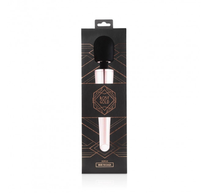 Вибратор-микрофон Rosy Gold, силиконовый, розово-черный, 30 см