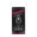 Анальная пробка Black Silicone Dark Pink, S