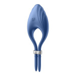 Регульоване ерекційне кільце з вібрацією Satisfyer Duelist blue